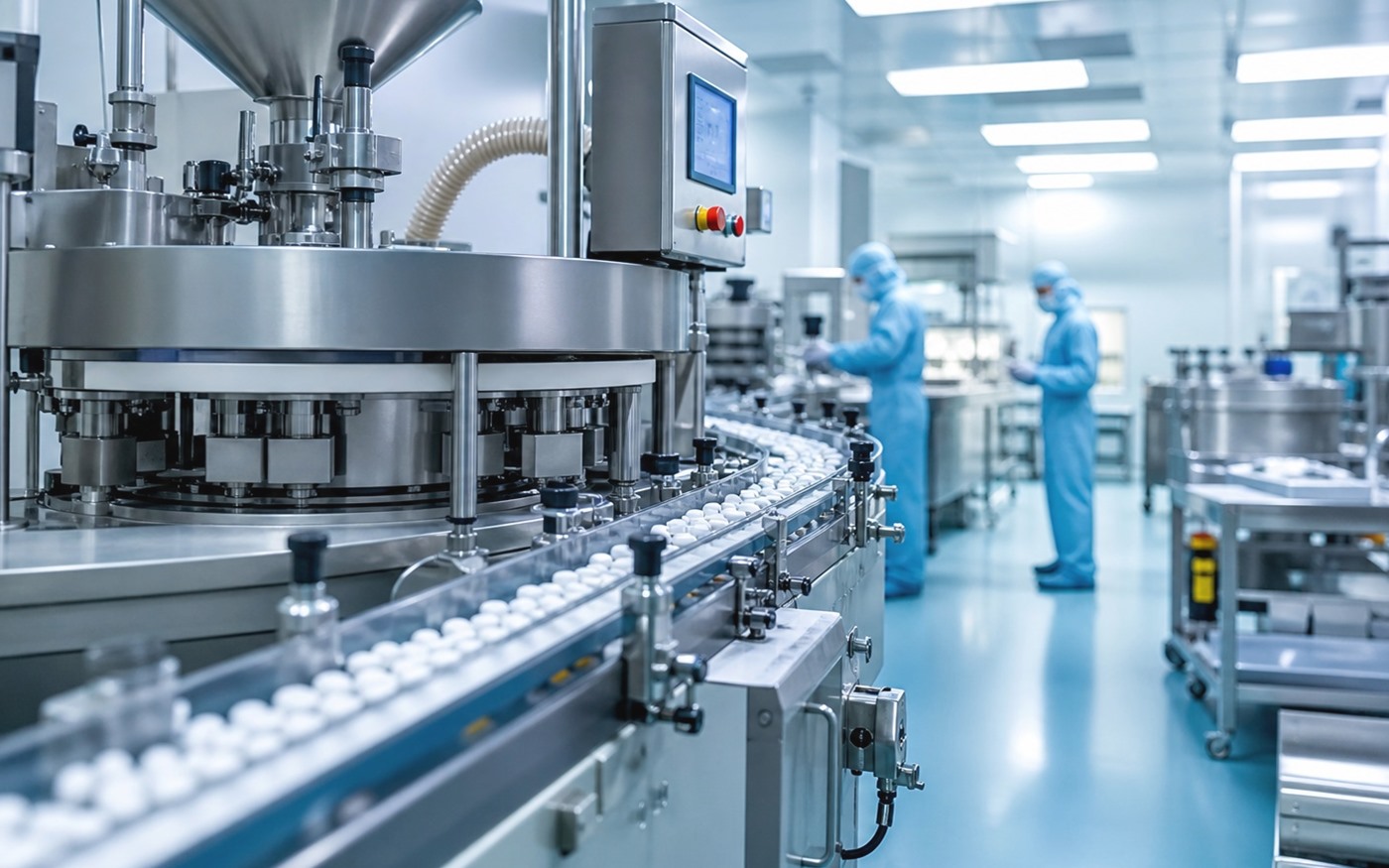 Modern pharma manufacturing suite