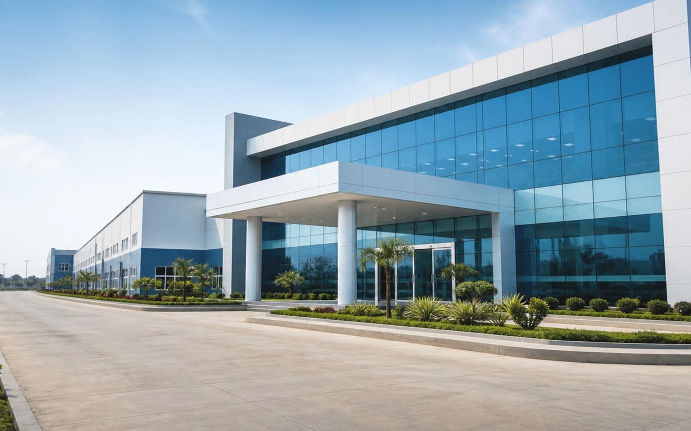 Modern pharma manufacturing suite